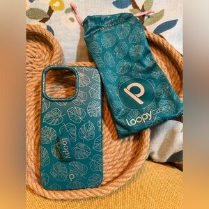 Loopy Case EUC Metallic Monstera for iPhone 15 Pro Max